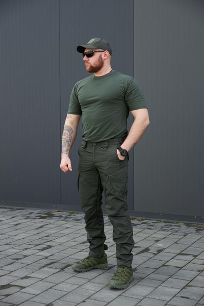 Футболка DSQZ з бавовни Olive 246235-44 фото