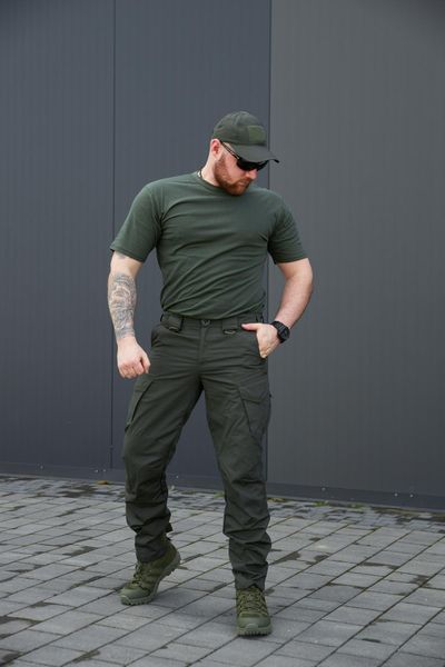 Футболка DSQZ з бавовни Olive 246235-44 фото