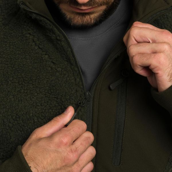 Кофта Mil-Tec флісова Bearforce Cold Weather Teddy-Fleece Olive 10856601-S фото