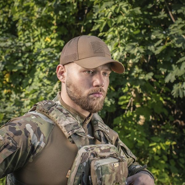 Бейсболка M-Tac тактична з сіткою Elite Flex Coyote Brown 40560017-S-M фото