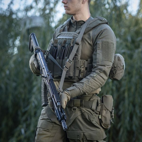 Ремінь M-Tac збройовий трьохточковий Ranger Green 10090023 фото