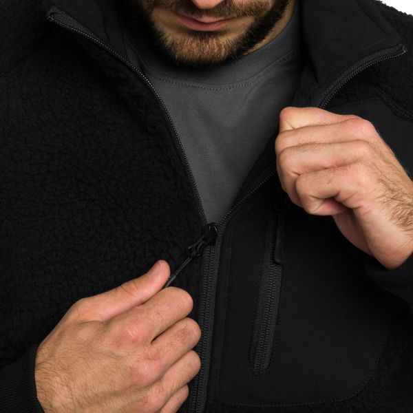 Кофта Mil-Tec флисовая Bearforce Cold Weather Teddy-Fleece Black 10856602-S фото