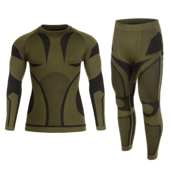 Термоактивна білизна Mil-Tec 4-Way Stretch Performance Olive 11225001-2XL-3XL фото