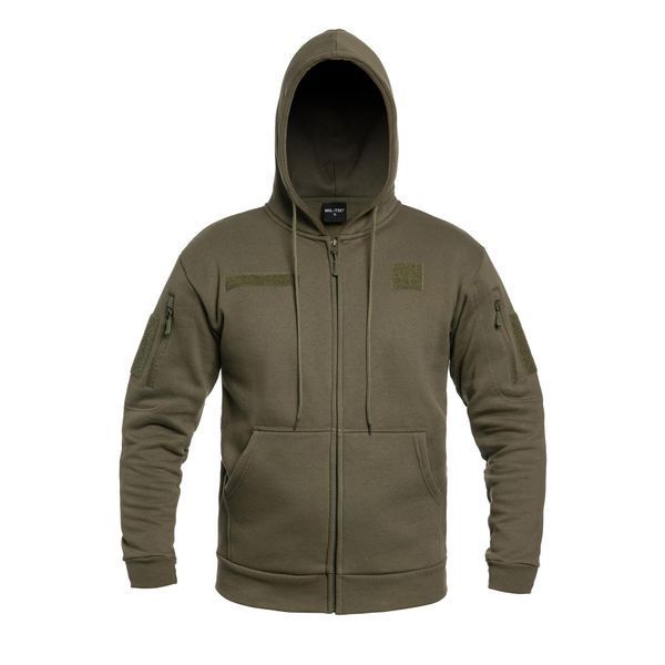 Толстовка Mil-Tec Tactical Hoodie Zipper Olive 11472012-L фото