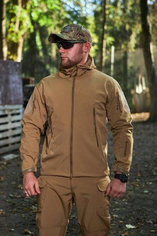 Куртка ESDY Shark Skin Soft Shell Coyote JA-01-COY-M фото