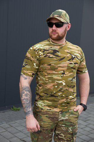 Футболка DSQZ из хлопка Multicam 333705-44 фото