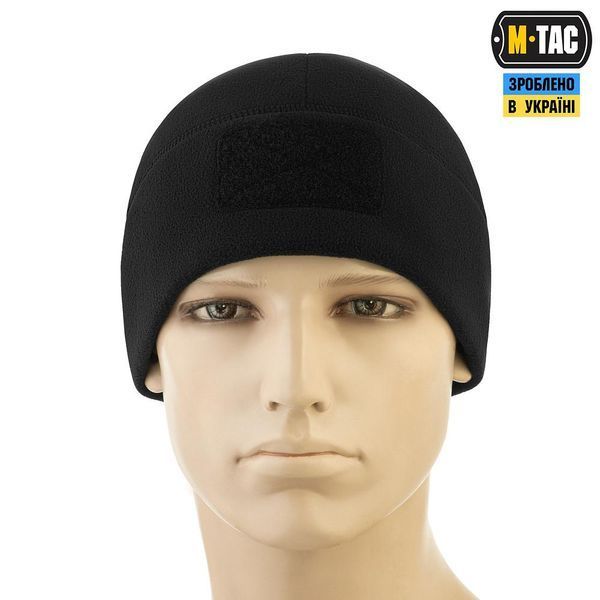 Шапка M-Tac Watch Cap Elite фліс (320г/м2) з липучкою Black 40029002-S фото