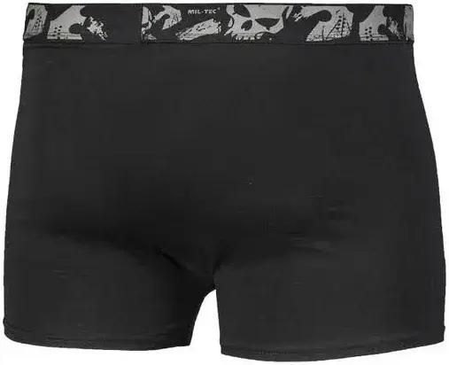 Набір трусів (2 шт. у комплекті) Sturm Mil-Tec Boxer Shorts Skull Schwarz Black 11200102-M фото
