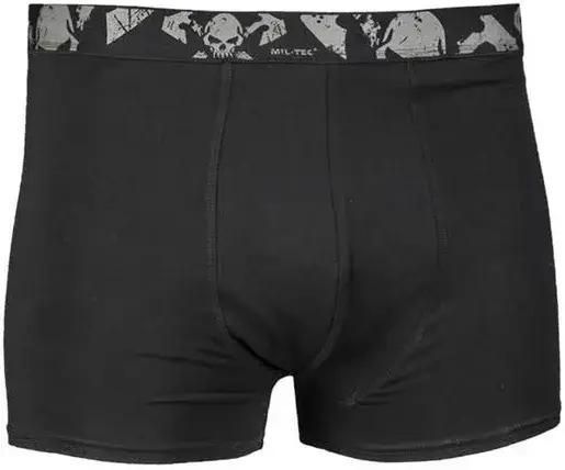 Набір трусів (2 шт. у комплекті) Sturm Mil-Tec Boxer Shorts Skull Schwarz Black 11200102-M фото
