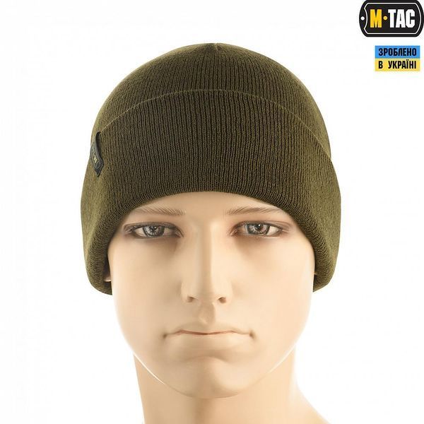 Шапка M-Tac тонкая вязка 100% акрил Dark Olive 40546048-S-M фото
