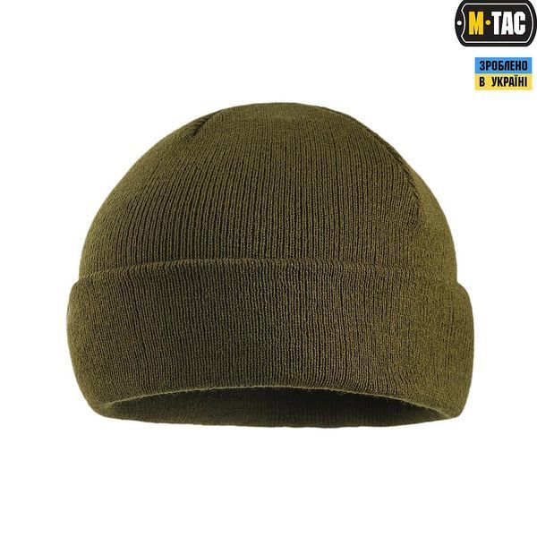 Шапка M-Tac тонкая вязка 100% акрил Dark Olive 40546048-S-M фото