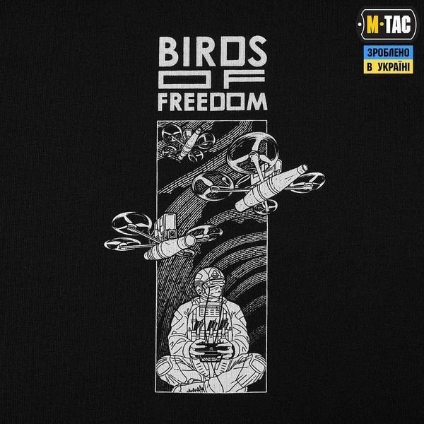 Футболка M-Tac Birds of freedom Cotton Hard Black 80167002-L фото