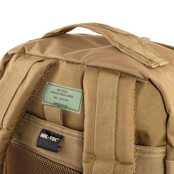 Рюкзак Sturm Mil-Tec Assault Pack Large 36 л Coyote Brown 14002205 фото